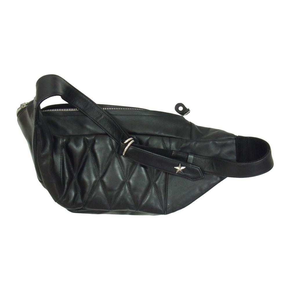 schott ショット 3169013 RIDERS BODY BAG レザー 本革 ライダース ボディバッグ ブラック系【中古】