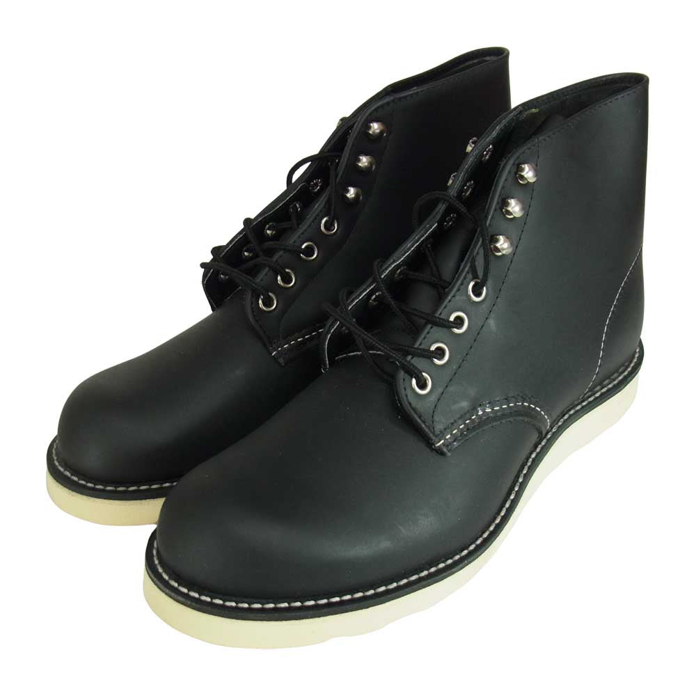 RED WING レッドウィング 8165 6 CLASSIC ROUND 6インチ クラシック ラウンド レースアップ ブーツ ブラック系 9D【極上美品】【中古】