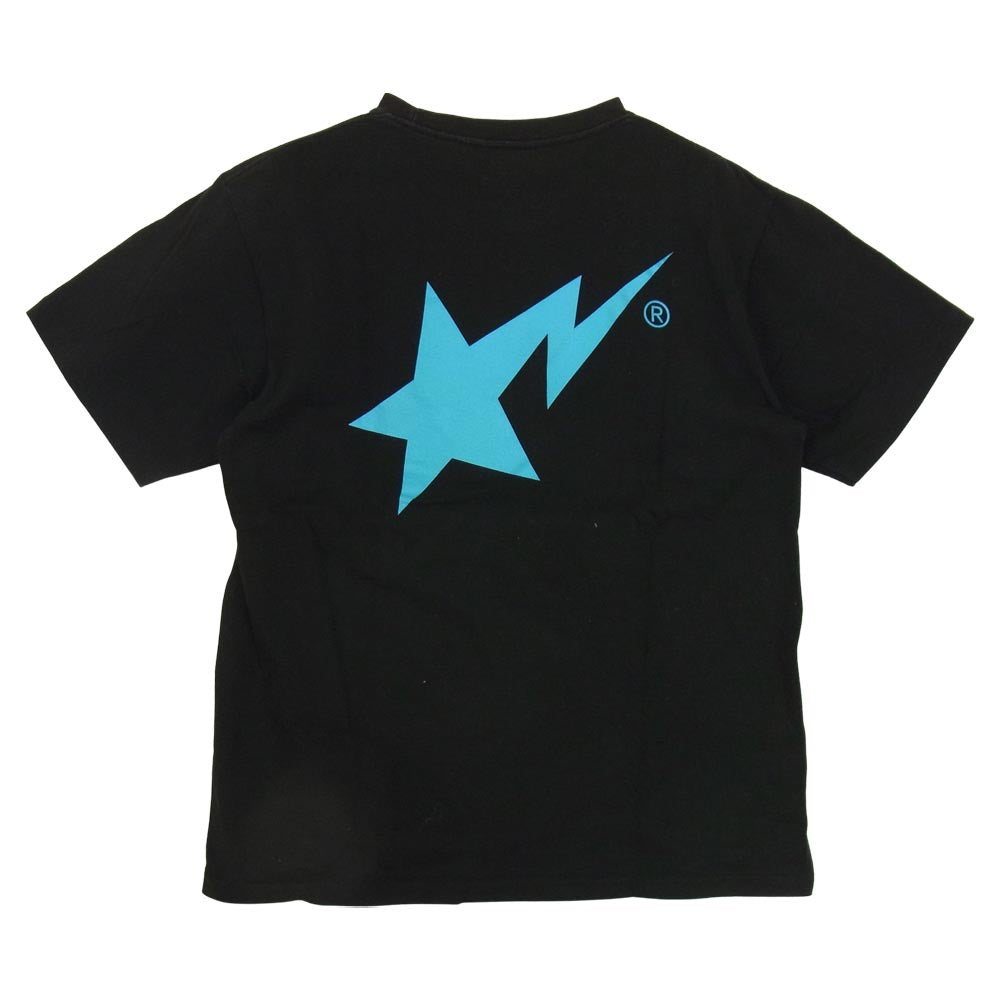 A BATHING APE アベイシングエイプ BAPE STA LOGO TEE  ベイプスタ スター ロゴ Tシャツ ブラック系 M【中古】