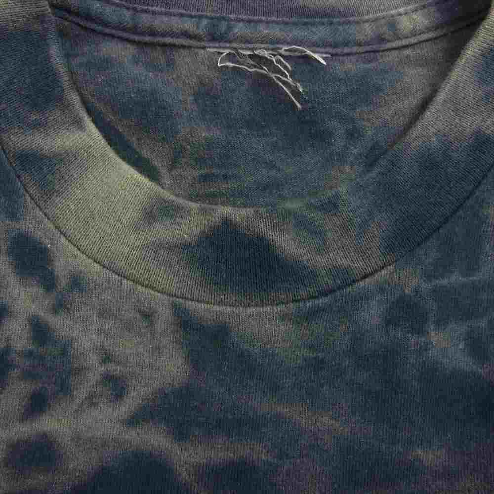 TENDERLOIN テンダーロイン TEE L/S ACID アシッド タイダイ 魑魅魍魎 プリント 長袖 Tシャツ  ネイビー系【中古】