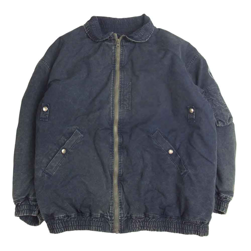 TENDERLOIN テンダーロイン ATX MA-1 ACID アシッド 加工 フライト ジャケット インディゴブルー系 L【中古】