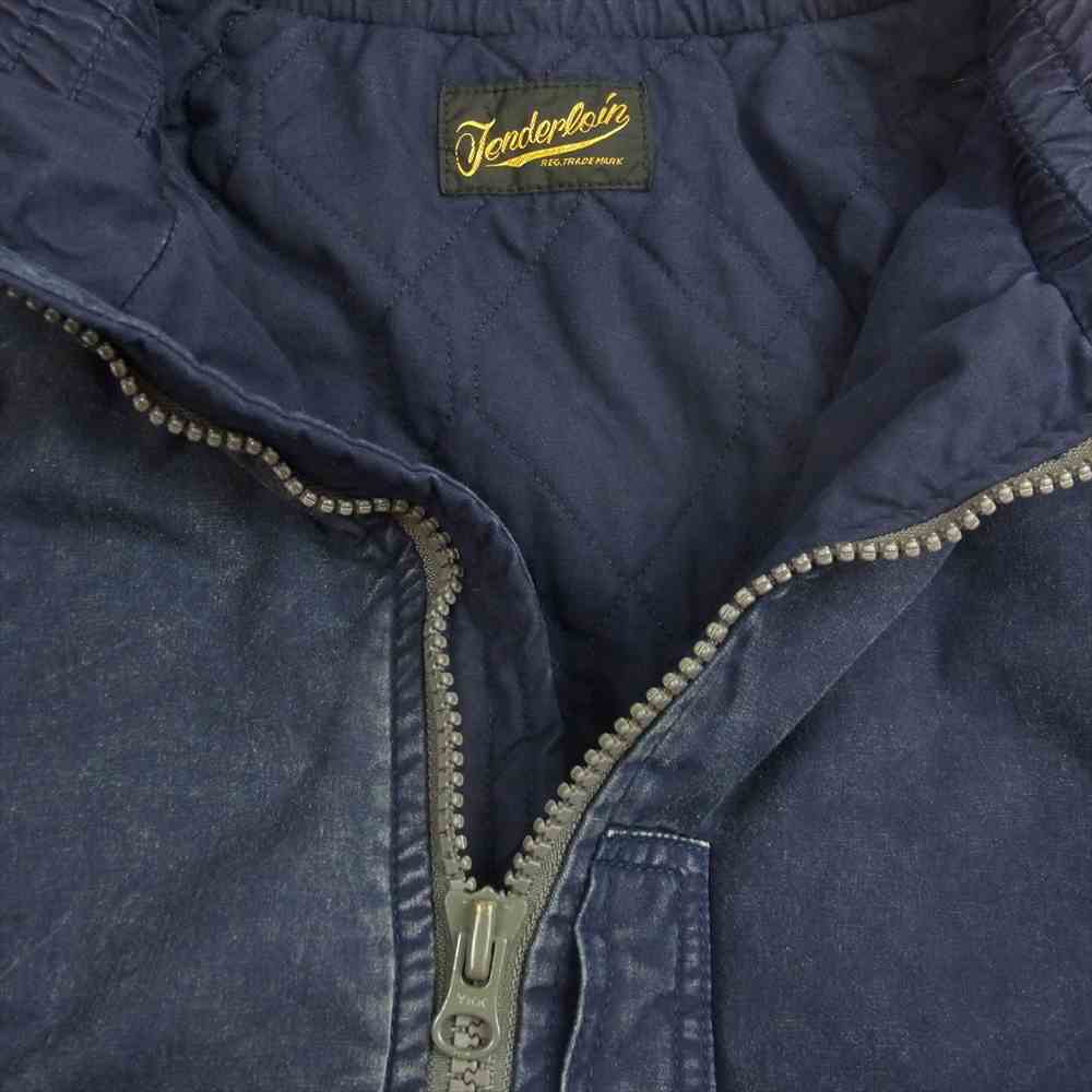 TENDERLOIN テンダーロイン ATX MA-1 ACID アシッド 加工 フライト ジャケット インディゴブルー系 L【中古】