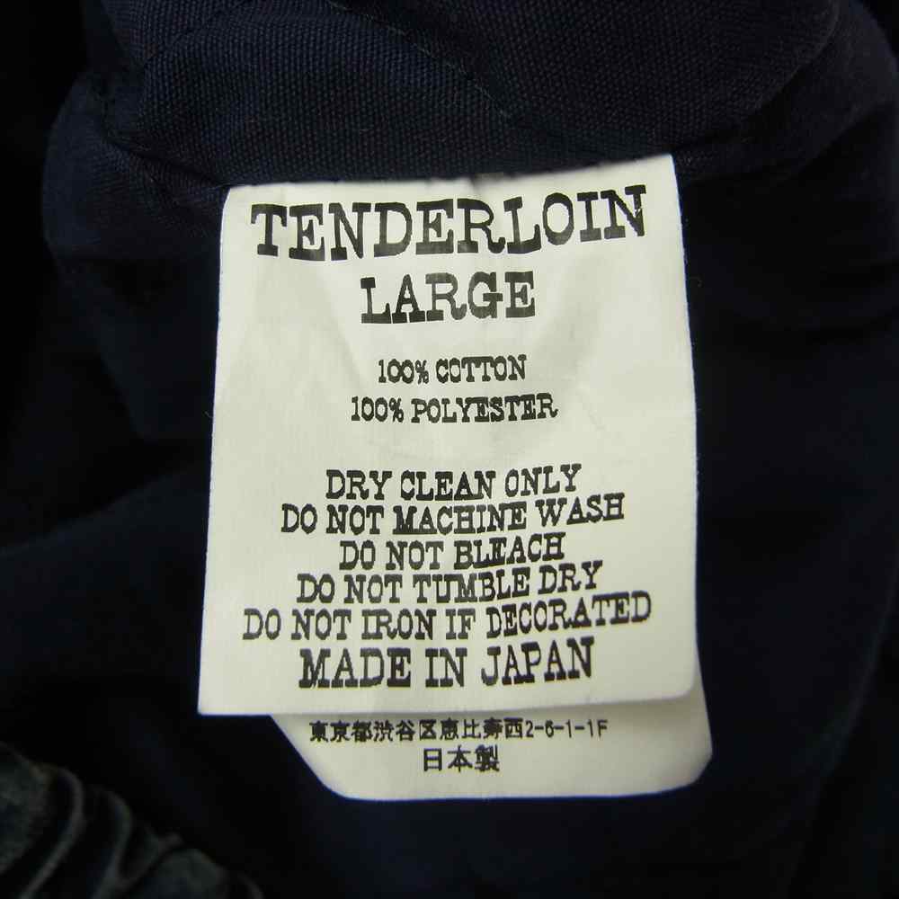 TENDERLOIN テンダーロイン ATX MA-1 ACID アシッド 加工 フライト ジャケット インディゴブルー系 L【中古】