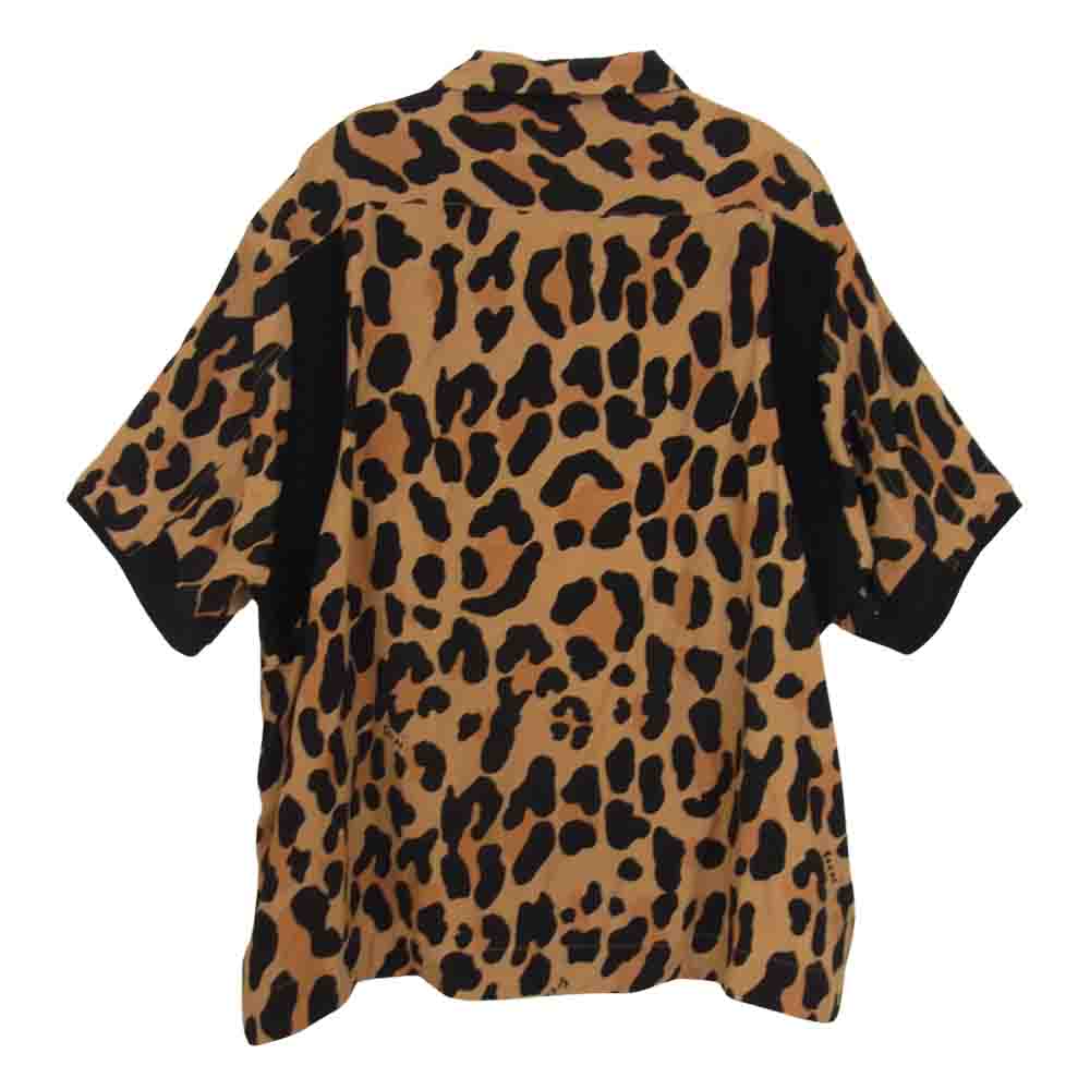 Sacai サカイ 22SS 22-02795M Leopard Print Bowling Shirt レオパー