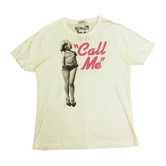 HYSTERIC GLAMOUR ヒステリックグラマー 0202CT06 BLONDIE ブロンディ Call Me Girl コールミー ガール フォト 半袖 Tシャツ  ホワイト系 M【中古】