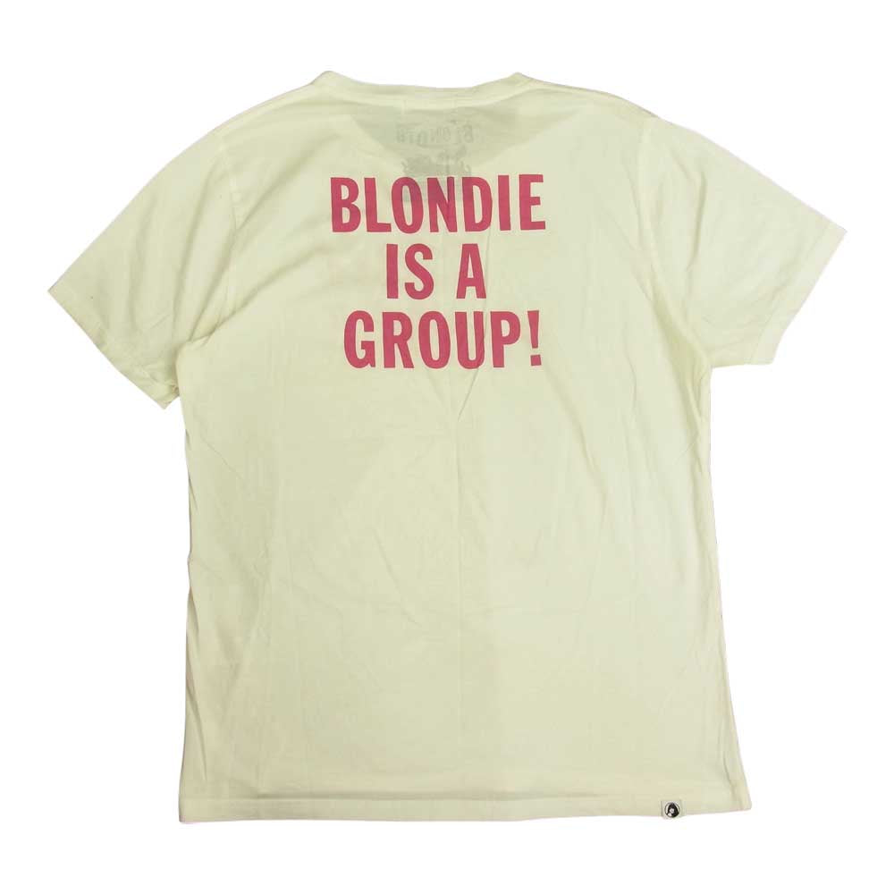 HYSTERIC GLAMOUR ヒステリックグラマー 0202CT06 BLONDIE ブロンディ Call Me Girl コールミー ガール フォト 半袖 Tシャツ  ホワイト系 M【中古】