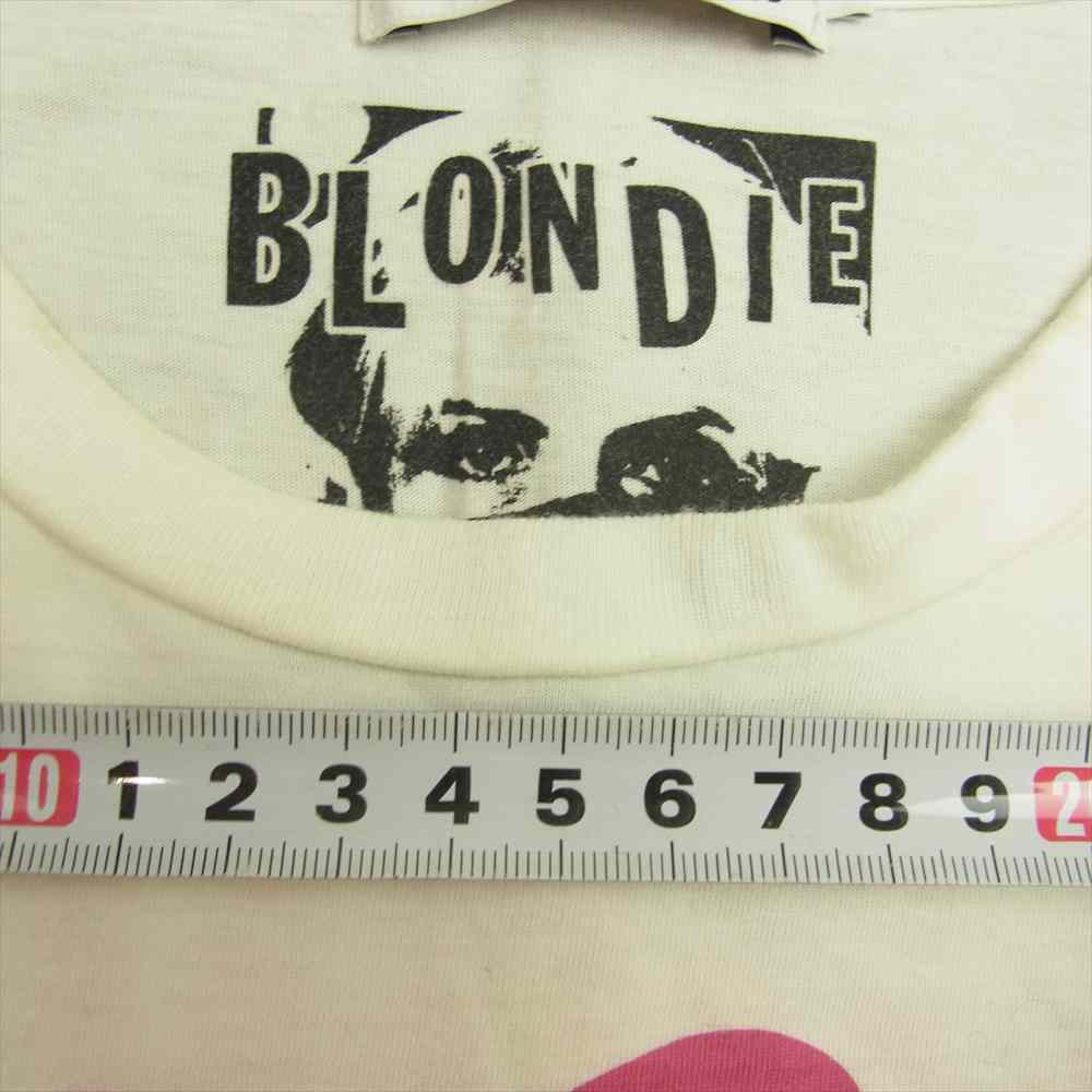 HYSTERIC GLAMOUR ヒステリックグラマー 0202CT06 BLONDIE ブロンディ Call Me Girl コールミー ガール フォト 半袖 Tシャツ  ホワイト系 M【中古】