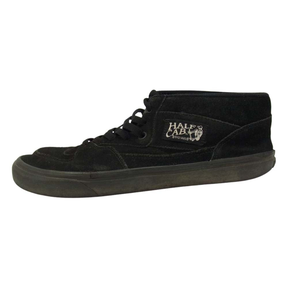 VANS バンズ HALF CAB ハーフキャブ スエード スニーカー ブラック系 US10.5(28.5cm)【中古】