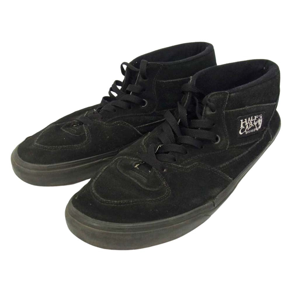VANS バンズ HALF CAB ハーフキャブ スエード スニーカー ブラック系 US10.5(28.5cm)【中古】