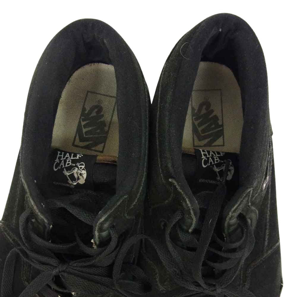VANS バンズ HALF CAB ハーフキャブ スエード スニーカー ブラック系 US10.5(28.5cm)【中古】