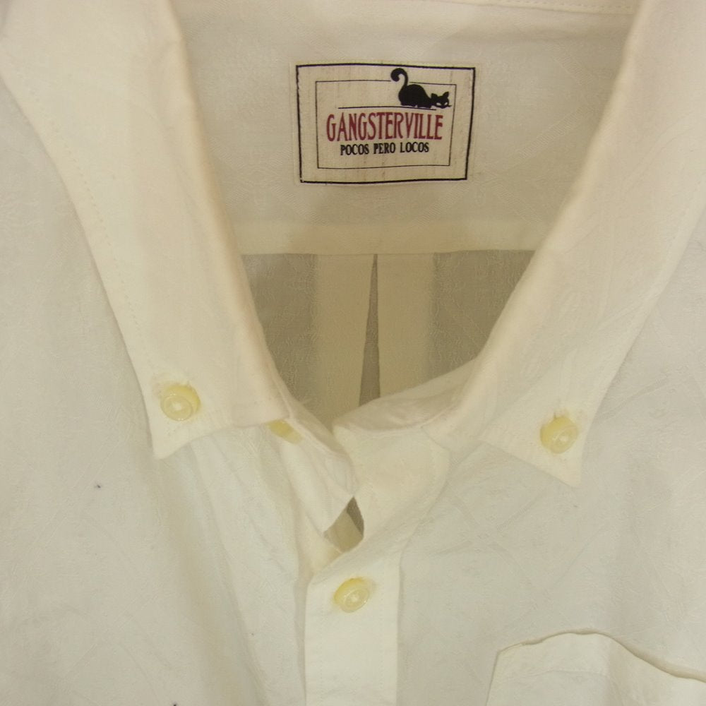 GANGSTERVILLE ギャングスタービル 19AW GSV-19-AW-27 SMUGGLER L/S SHIRTS 長袖 ボタンダウン シャツ オフホワイト系 XL【中古】