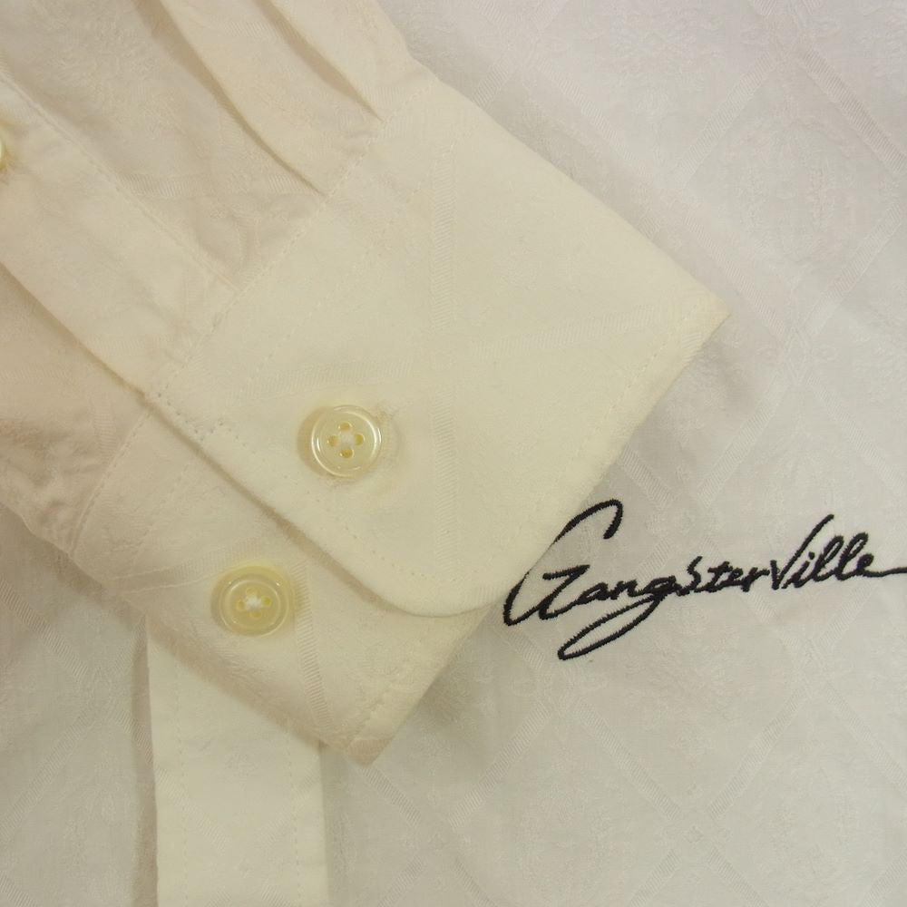 GANGSTERVILLE ギャングスタービル 19AW GSV-19-AW-27 SMUGGLER L/S SHIRTS 長袖 ボタンダウン シャツ オフホワイト系 XL【中古】