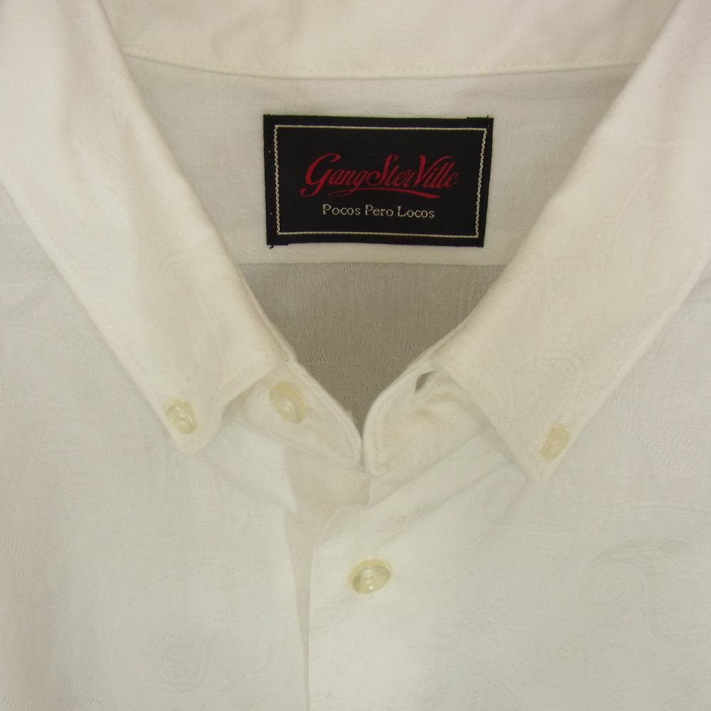 GANGSTERVILLE ギャングスタービル 21SS GSV-21-SS-16 Easy Jack L/S B.D.Shirts イージージャック 長袖 ボタンダウン シャツ オフホワイト系 XL【中古】