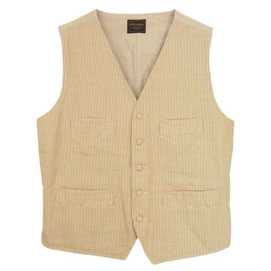 BY GLADHAND バイグラッドハンド 21SS BYGH-21-SS-02 Empire Glad Vest チェック エンパイア グラッド ベスト ジレ ベージュ系 XL【中古】