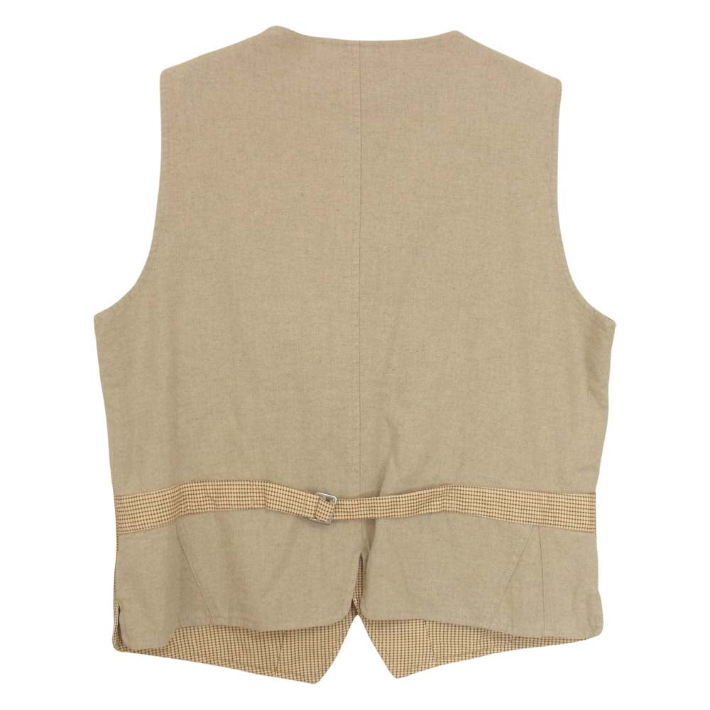 BY GLADHAND バイグラッドハンド 21SS BYGH-21-SS-02 Empire Glad Vest チェック エンパイア グラッド ベスト ジレ ベージュ系 XL【中古】