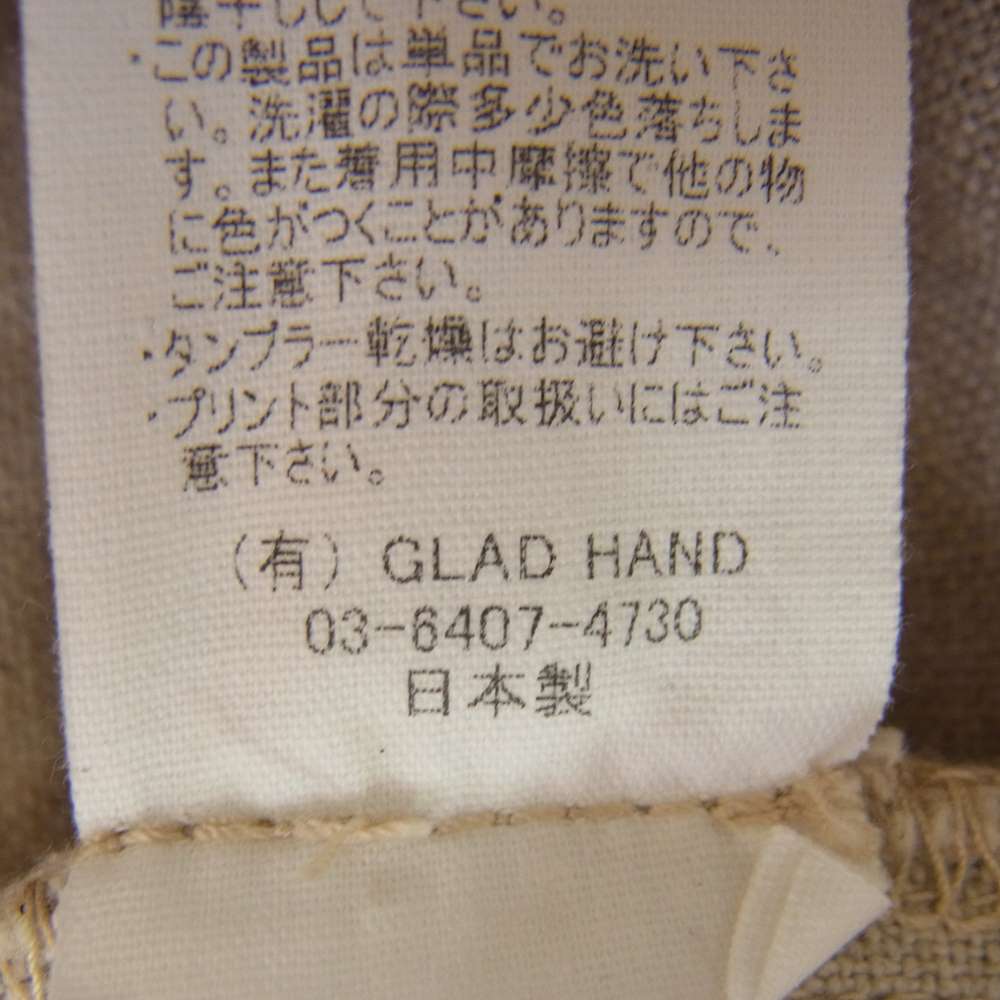 BY GLADHAND バイグラッドハンド 21SS BYGH-21-SS-03 Empire Glad チェック エンパイア グラッド スラックス パンツ ベージュ系 XL【極上美品】【中古】