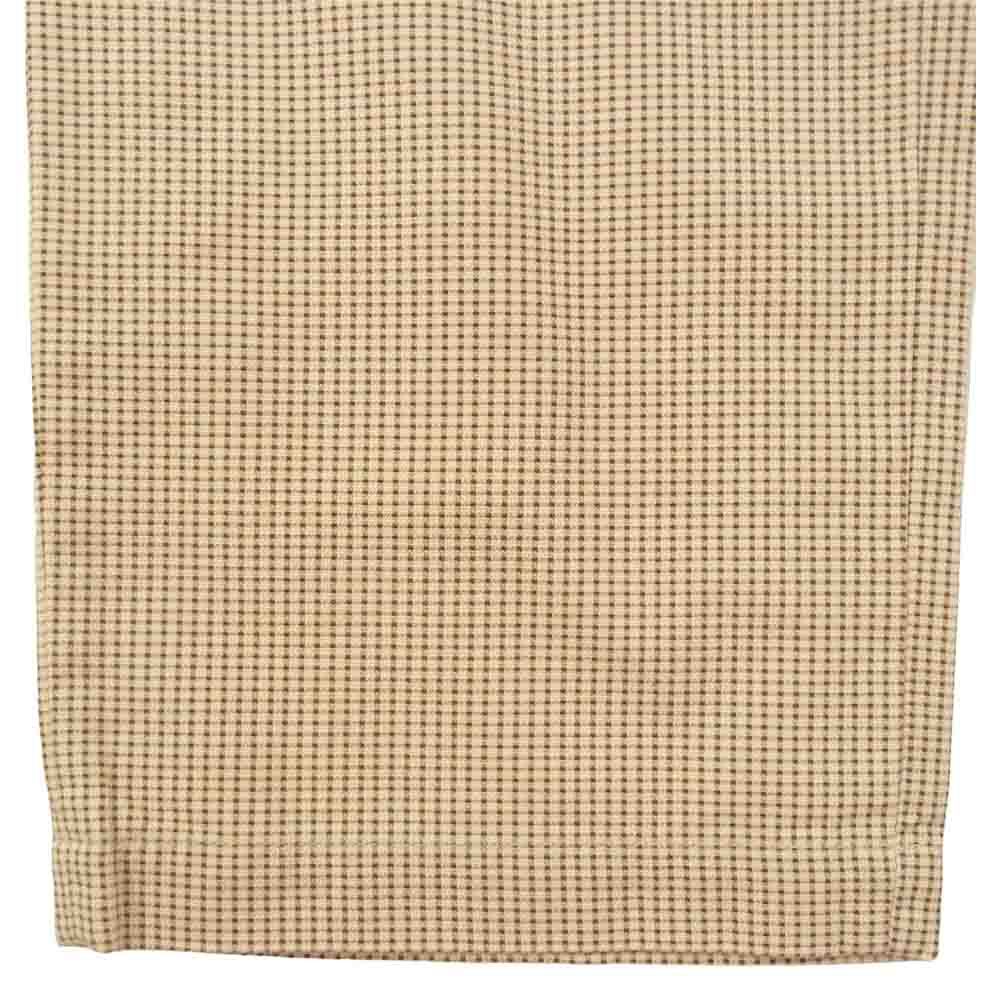 BY GLADHAND バイグラッドハンド 21SS BYGH-21-SS-03 Empire Glad チェック エンパイア グラッド スラックス パンツ ベージュ系 XL【極上美品】【中古】