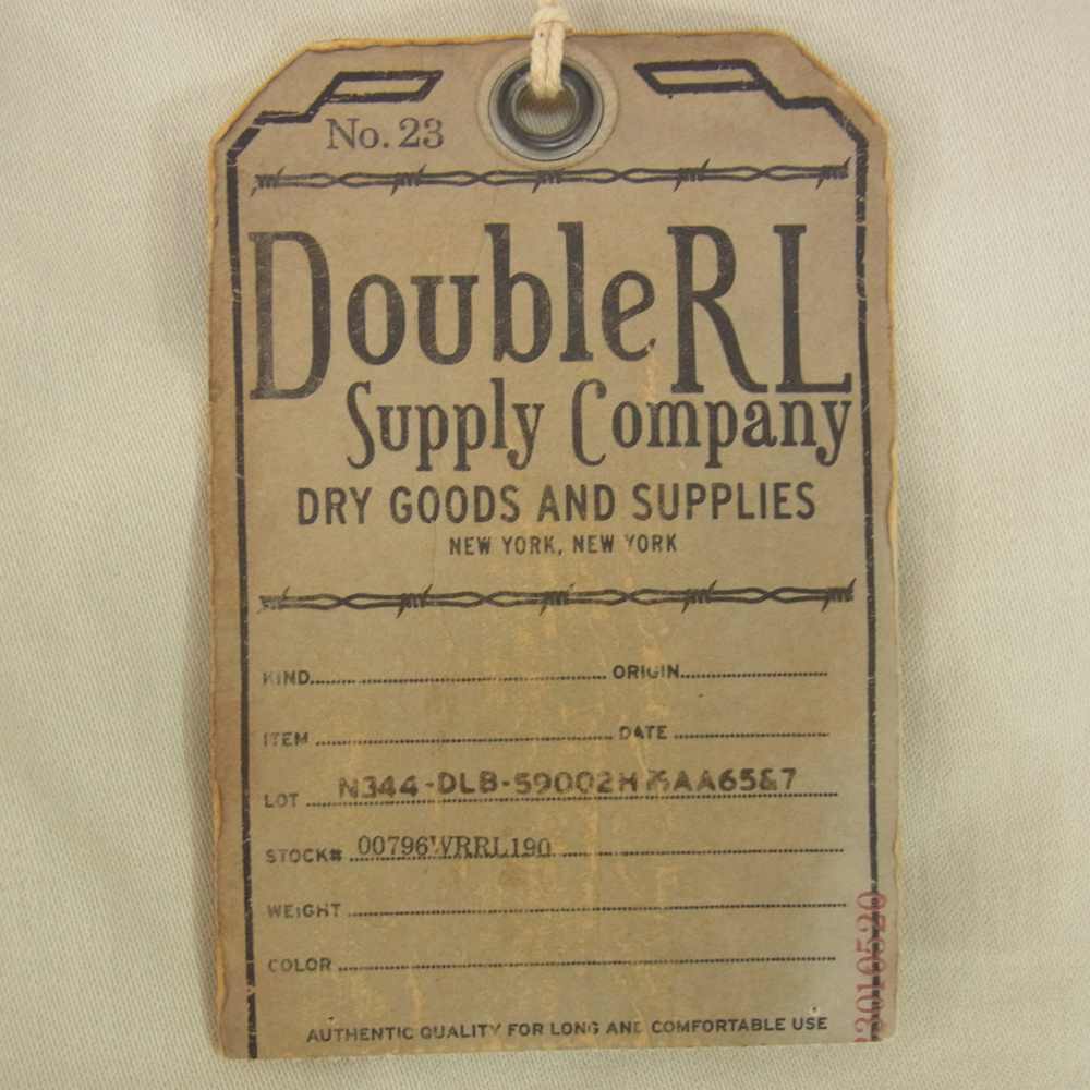 RRL ダブルアールエル 刺繍 ステッチ ウエスタン フレア ブーツカット チノ ワーク パンツ ベージュ系 32【中古】