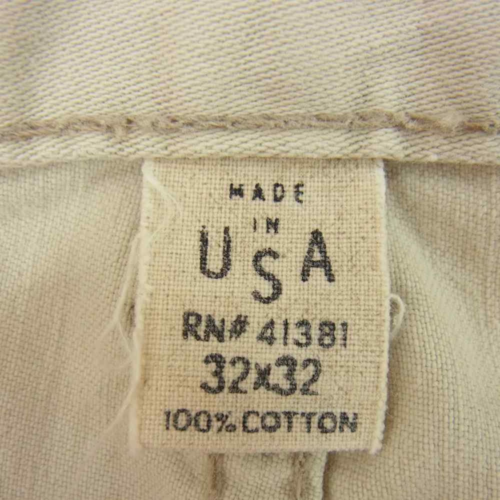 RRL ダブルアールエル 刺繍 ステッチ ウエスタン フレア ブーツカット チノ ワーク パンツ ベージュ系 32【中古】