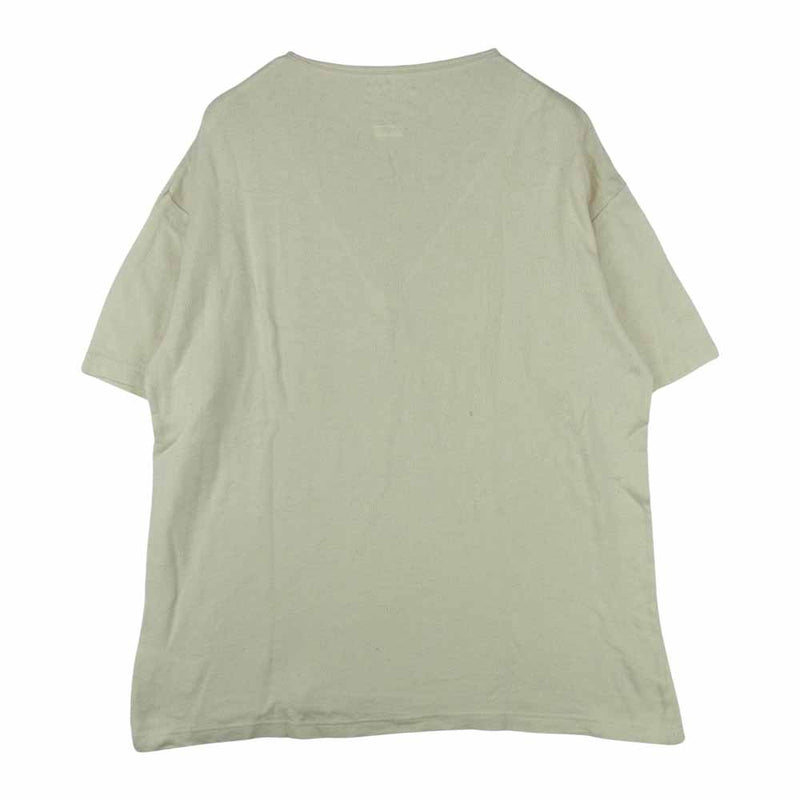 VISVIM ビズビム 20AW 120205010023 JUMBO HENLEY SS IVORY ジャンボ ヘンリー 半袖 Tシャツ ベージュ系 2【中古】