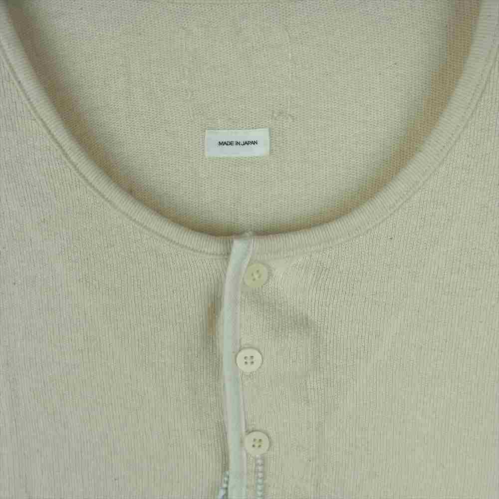 VISVIM ビズビム 20AW 120205010023 JUMBO HENLEY SS IVORY ジャンボ ヘンリー 半袖 Tシャツ ベージュ系 2【中古】