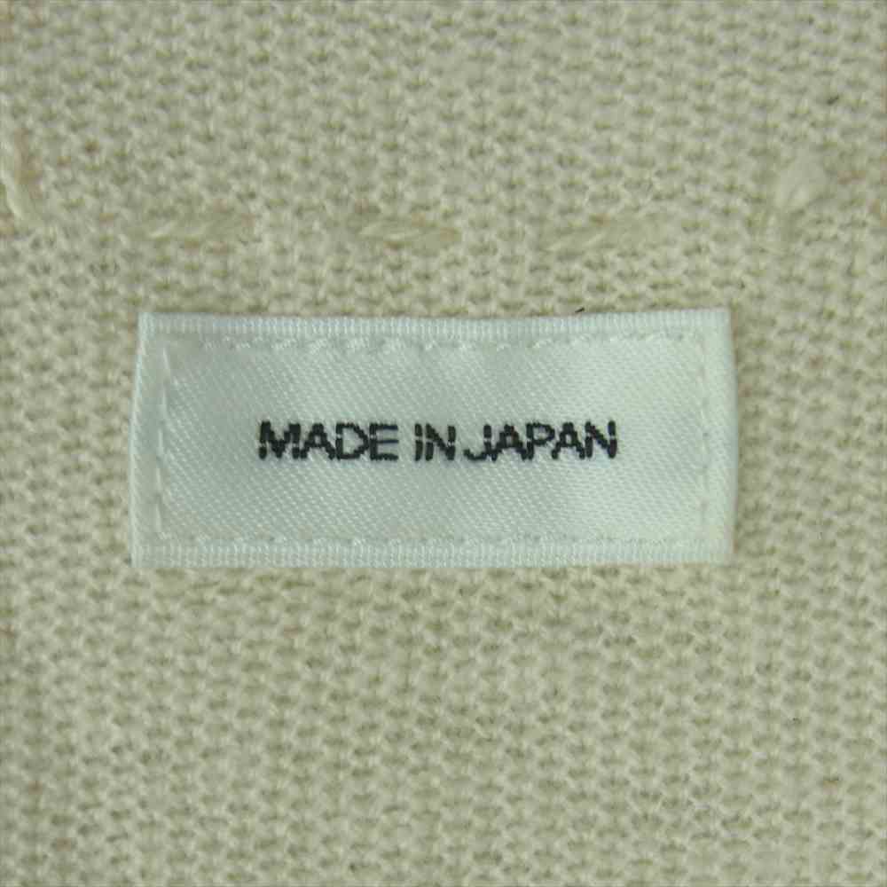 VISVIM ビズビム 20AW 120205010023 JUMBO HENLEY SS IVORY ジャンボ ヘンリー 半袖 Tシャツ ベージュ系 2【中古】