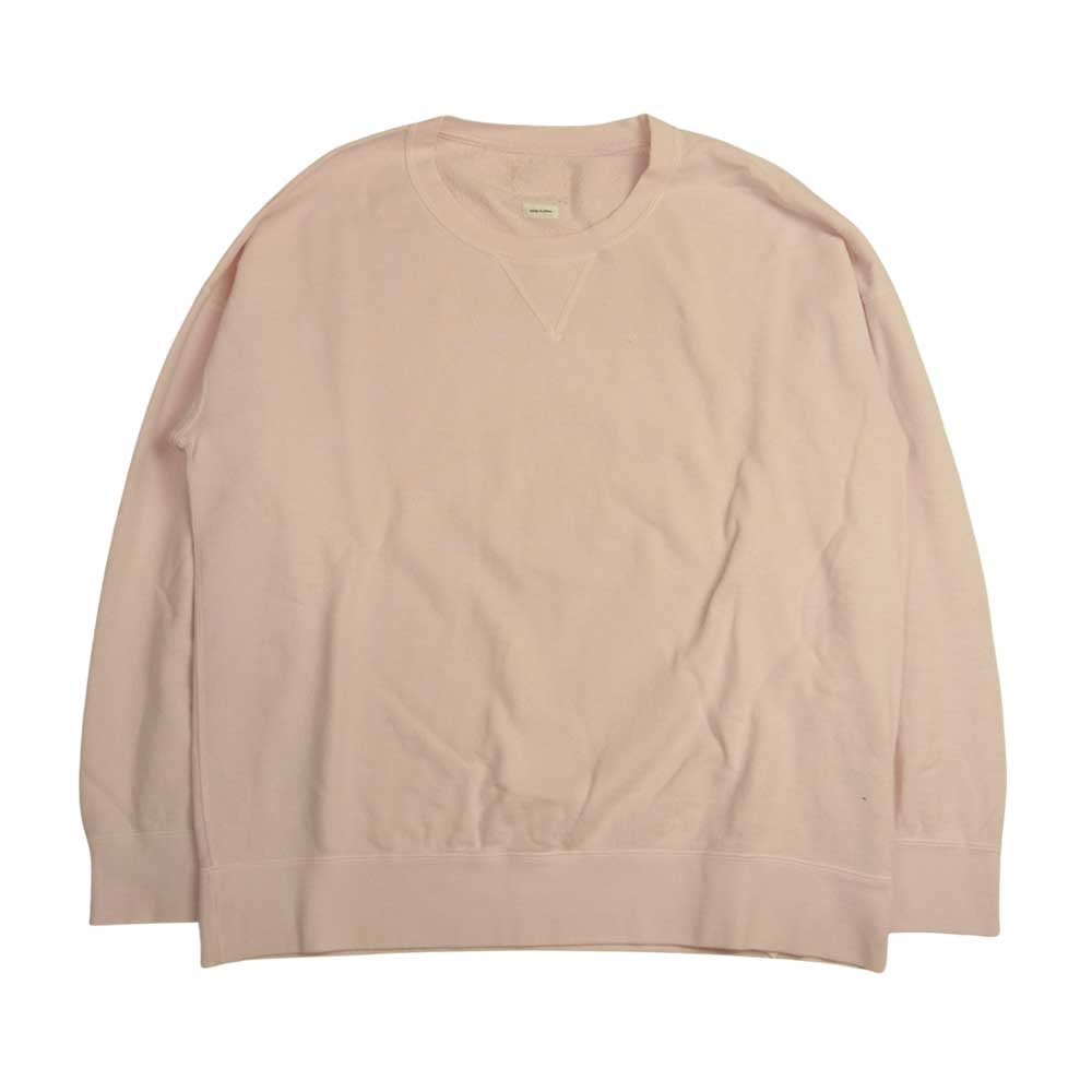 VISVIM ビズビム 21SS 0121105010009 JUMBO SWEAT L/S (VEGGIE DYE) ベジタブルダイ 加工 ジャンボ スウェット トレーナー ピンク系 2【中古】