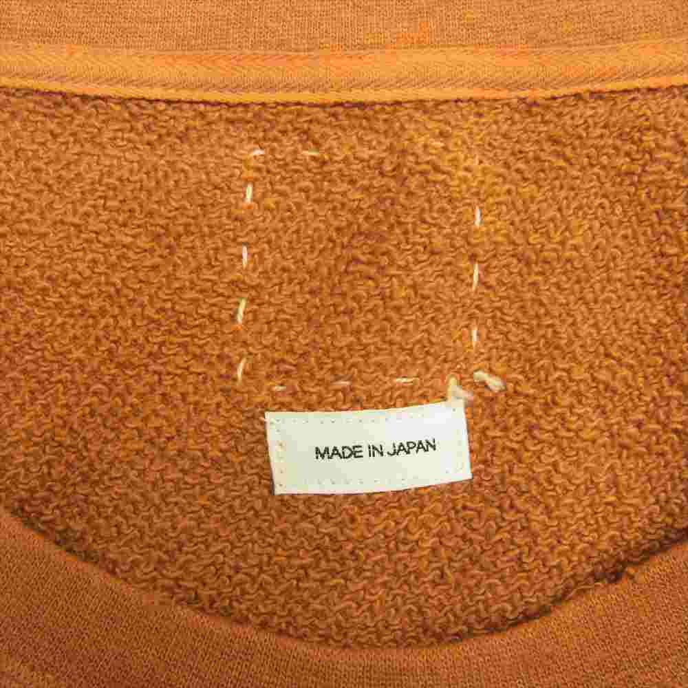 VISVIM ビズビム 21SS 0121105010013 JUMBO SWEAT L/S (UNEVEN DYE) アンイーブンダイ ダメージ 加工 ジャンボ スウェット トレーナー オレンジ系 3【中古】
