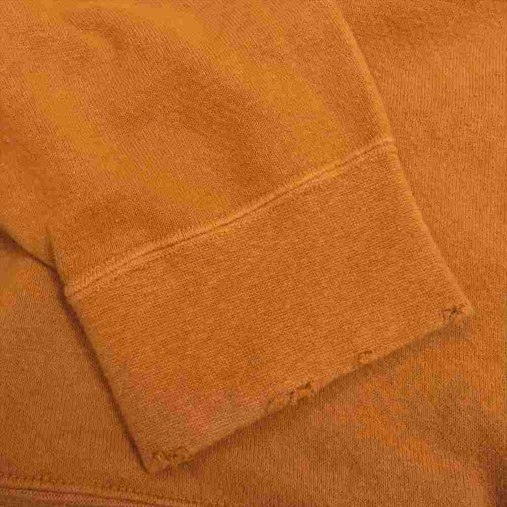 VISVIM ビズビム 21SS 0121105010013 JUMBO SWEAT L/S (UNEVEN DYE) アンイーブンダイ ダメージ 加工 ジャンボ スウェット トレーナー オレンジ系 3【中古】