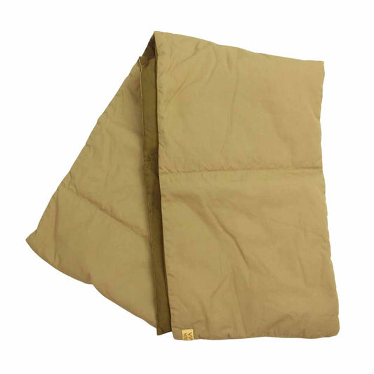 VISVIM ビズビム 19AW 0119203003015 MIL DOWN MUFFLER 泥染め 加工 ミル ダウン マフラー ベージュ系 カーキ系【美品】【中古】