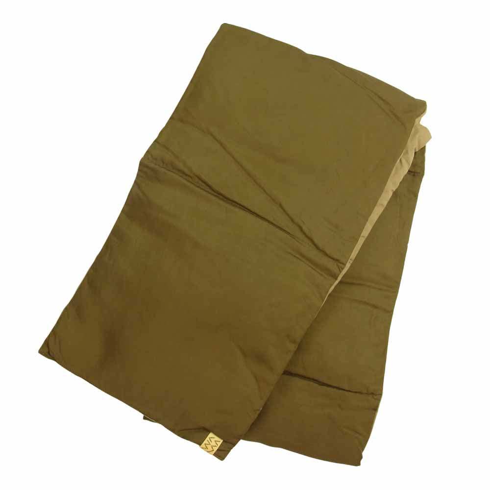 VISVIM ビズビム 19AW 0119203003015 MIL DOWN MUFFLER 泥染め 加工 ミル ダウン マフラー ベージュ系 カーキ系【美品】【中古】