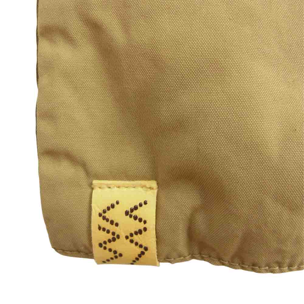 VISVIM ビズビム 19AW 0119203003015 MIL DOWN MUFFLER 泥染め 加工 ミル ダウン マフラー ベージュ系 カーキ系【美品】【中古】