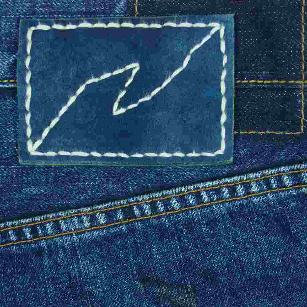 VISVIM ビズビム 19AW 0119205005031 SOCIAL SCULPTURE DRY DENIM-3 ソーシャル スカルプチャー ダメージ加工 ドライ デニム パンツ インディゴブルー系 2【中古】