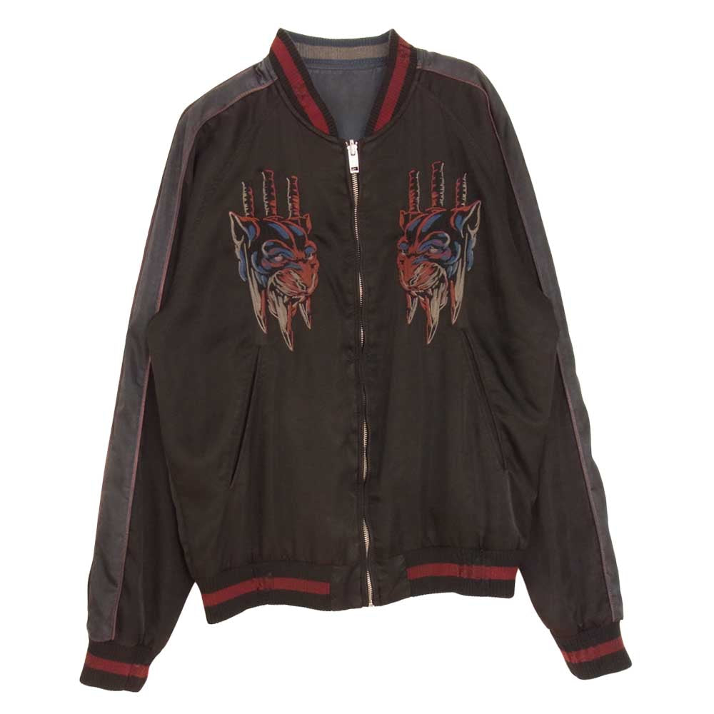 DIESEL ディーゼル リバーシブル スカジャン チャコール系 S【中古】