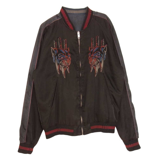 DIESEL ディーゼル リバーシブル スカジャン チャコール系 S【中古】