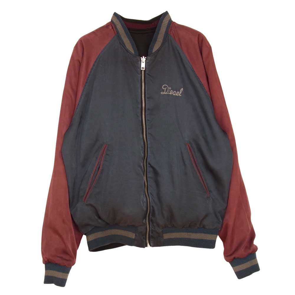 DIESEL ディーゼル リバーシブル スカジャン チャコール系 S【中古 