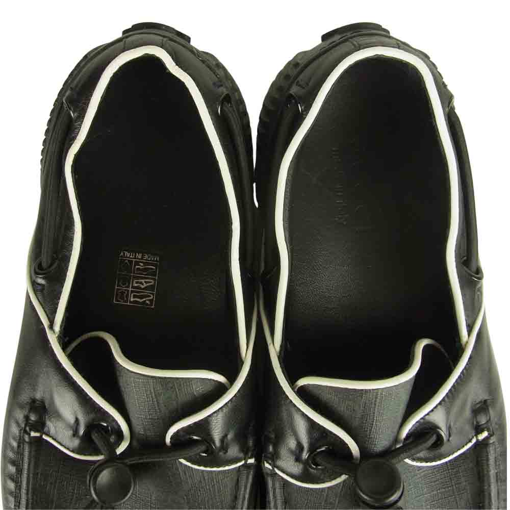 GUCCI グッチ 213463 GGキャンバス ドライビング シューズ スリッポン スニーカー ブラック系 8.5【中古】