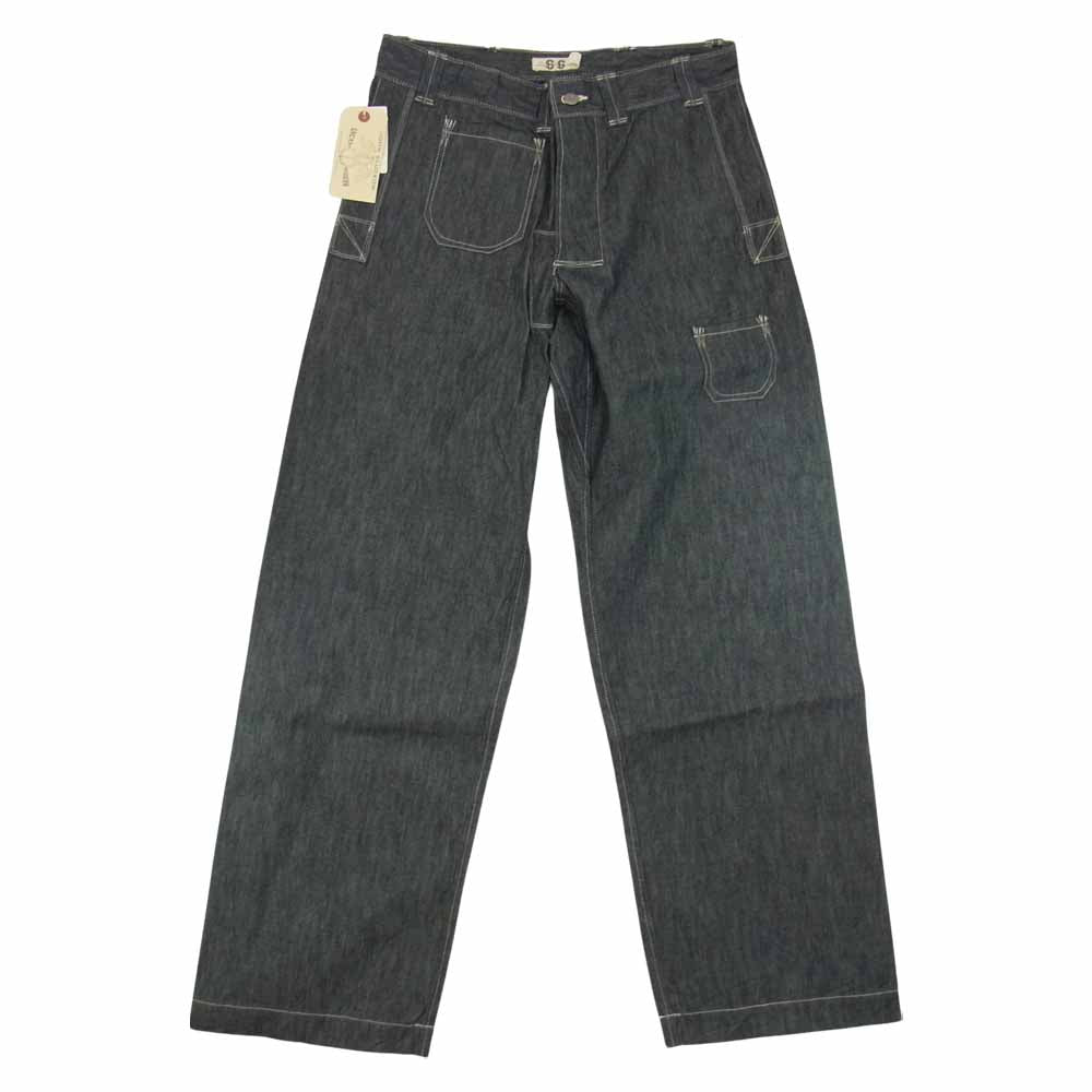JELADO ジェラード JG94302 JOHN GLUCKOW Net Maker's Trousers  ネット メーカーズ トラウザーズ デニム パンツ ブラック系 L【新古品】【未使用】【中古】