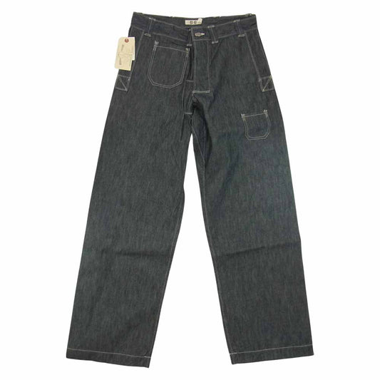 JELADO ジェラード JG94302 JOHN GLUCKOW Net Maker's Trousers  ネット メーカーズ トラウザーズ デニム パンツ ブラック系 L【新古品】【未使用】【中古】