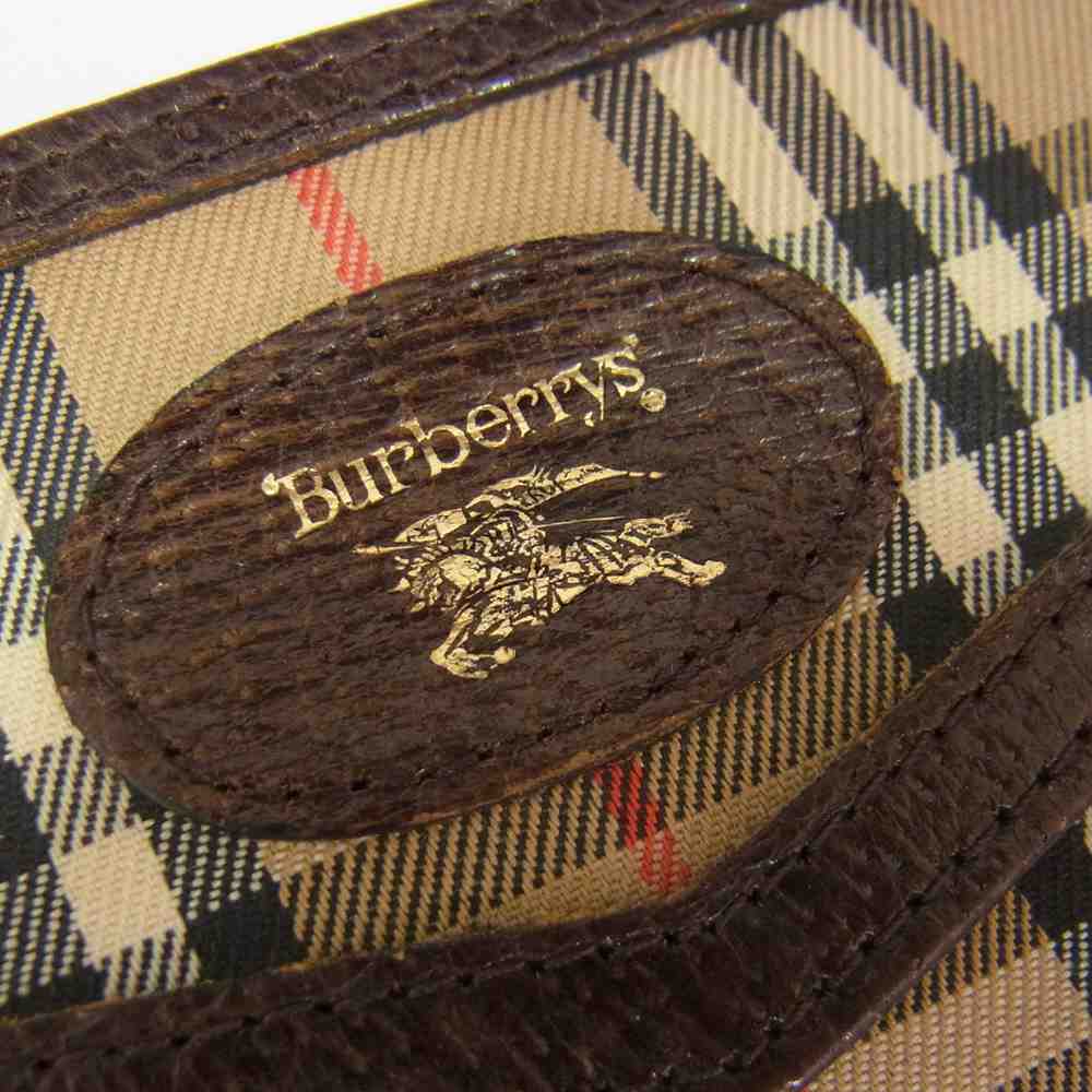 BURBERRY バーバリー ノバチェック クラッチバッグ ブラウン系【中古】