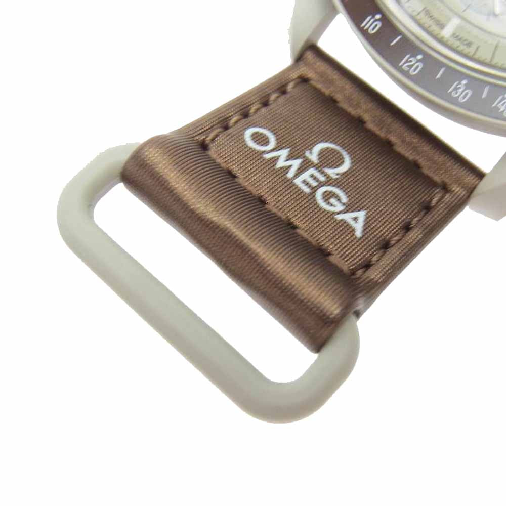 OMEGA オメガ Swatch スウォッチ MISSION TO SATURN バイオセラミック ムーンスウォッチ ミッション トゥー サターン クォーツ ブラウン系【新古品】【未使用】【中古】