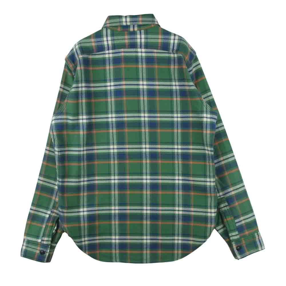 BOOTLEGGERS ブートレガーズ 長袖 ネル チェック シャツ グリーン系 15【美品】【中古】