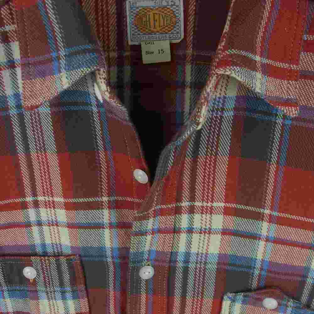 BOOTLEGGERS ブートレガーズ 長袖 ネル チェック シャツ レッド系 15【中古】