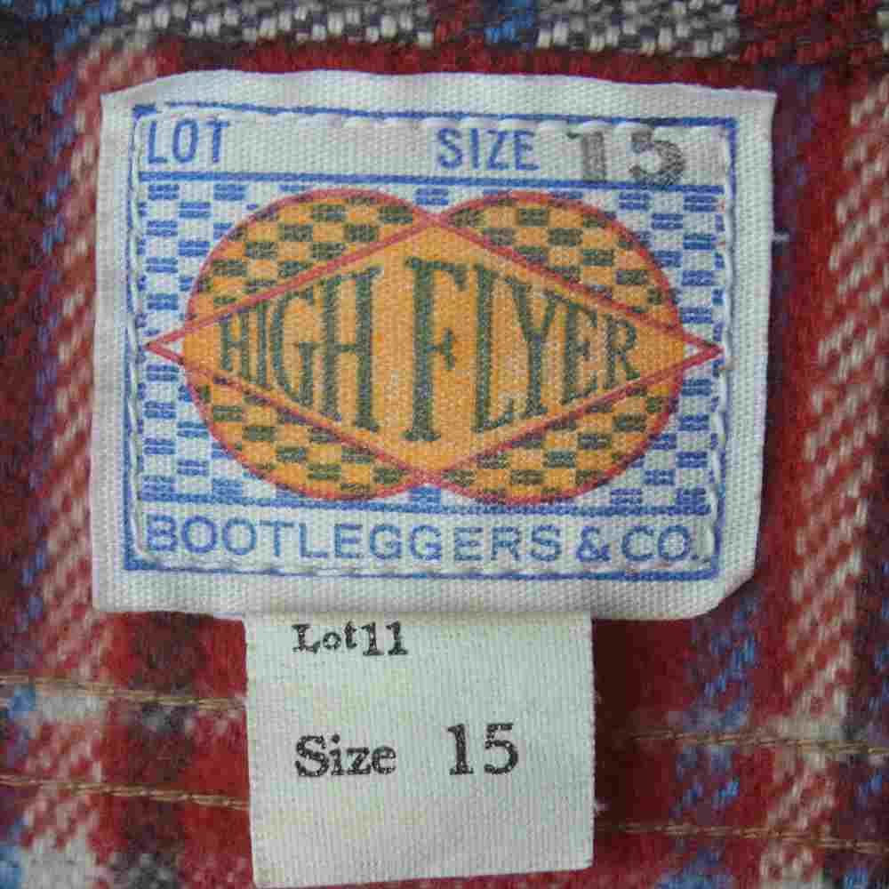 BOOTLEGGERS ブートレガーズ 長袖 ネル チェック シャツ レッド系 15【中古】