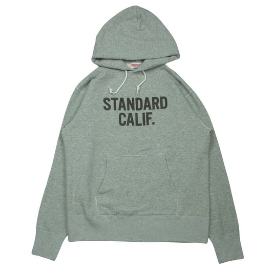 STANDARD CALIFORNIA スタンダードカリフォルニア SD Logo Hood Sweat ロゴ フード スウェット パーカー グレー系 M【美品】【中古】