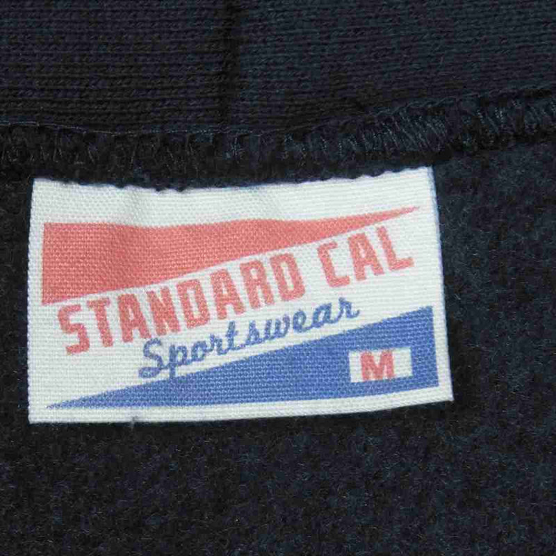 STANDARD CALIFORNIA スタンダードカリフォルニア SD R.W. Zip Hood Sweat Navy リバース ウィーブ ジップ フード スウェット パーカー ネイビー系 M【中古】