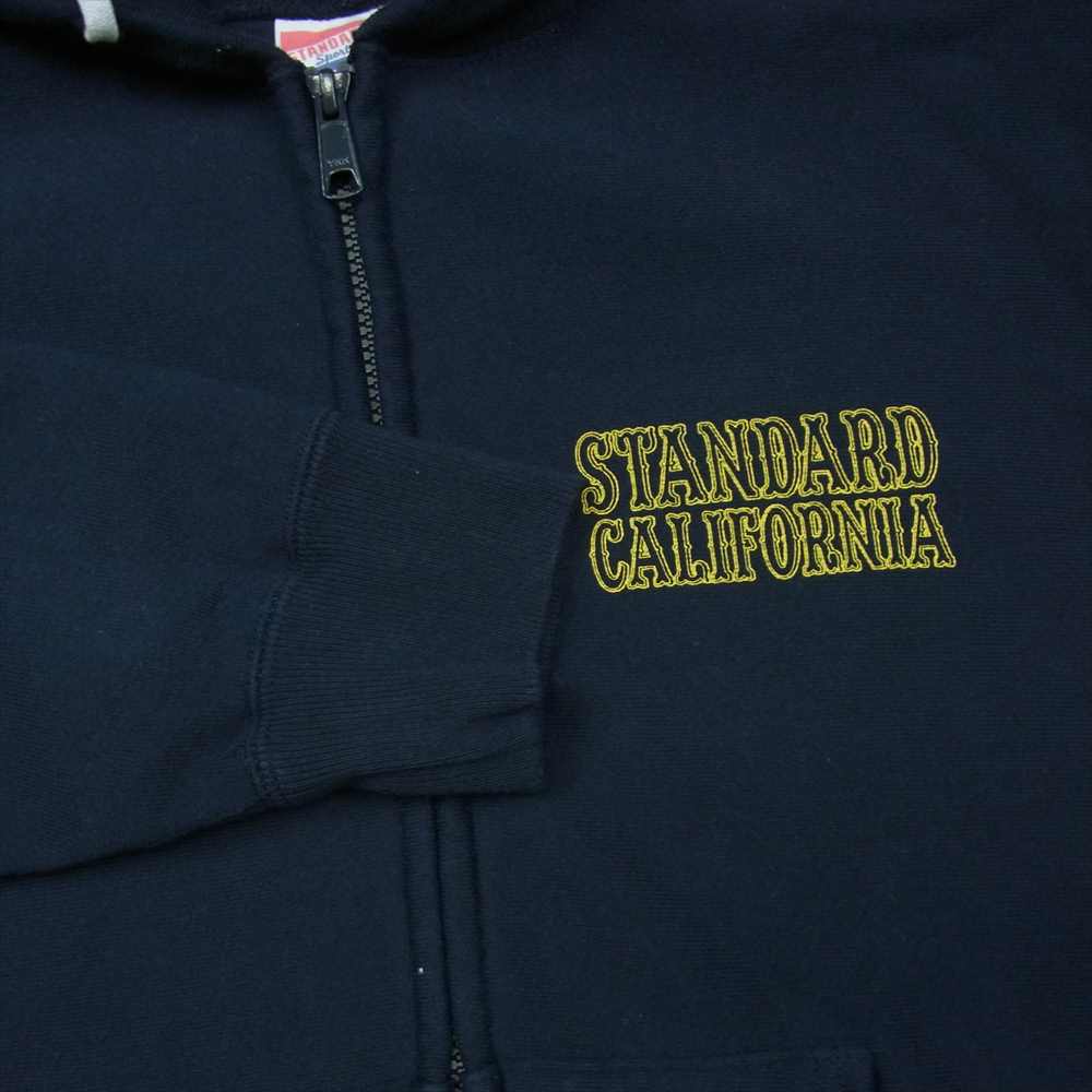 STANDARD CALIFORNIA スタンダードカリフォルニア SD R.W. Zip Hood Sweat Navy リバース ウィーブ ジップ フード スウェット パーカー ネイビー系 M【中古】