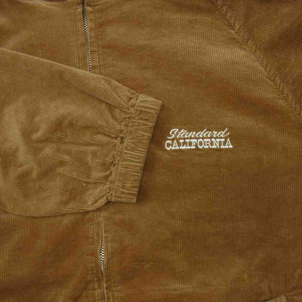 STANDARD CALIFORNIA スタンダードカリフォルニア SD Stretch Corduroy Hood Harrington Jacket ストレッチ コーデュロイ フード ハリントン ジャケット ブラウン系 M【極上美品】【中古】