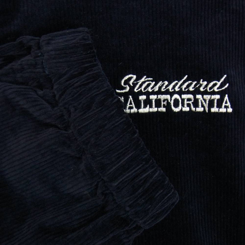 STANDARD CALIFORNIA スタンダードカリフォルニア SD Stretch Corduroy Hood Harrington Jacket ストレッチ コーデュロイ フード ハリントン ジャケット ネイビー ネイビー系 M【極上美品】【中古】