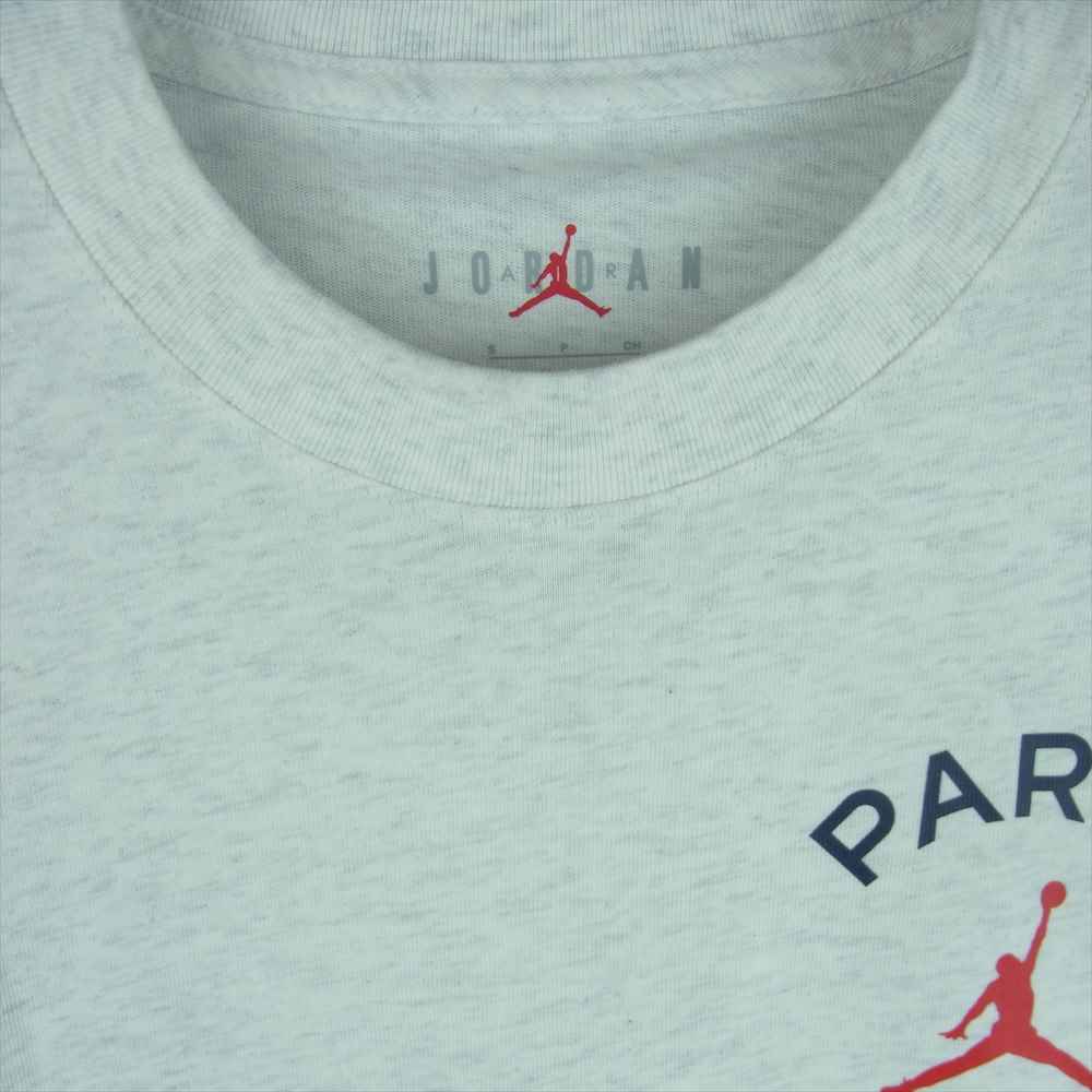 NIKE ナイキ AIR JORDAN × PARIS SAINT-GERMAIN L/S TEE エアジョーダン × パリ サン-ジェルマン 長袖 Tシャツ ライトグレー系 S【新古品】【未使用】【中古】